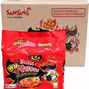 Samyang Hot chicken 2x Spicy ramen coréen 1 carton 40 sachets