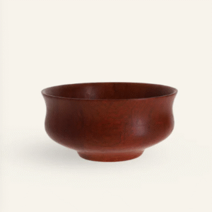 Bol rond en bois de cognassier de Chine