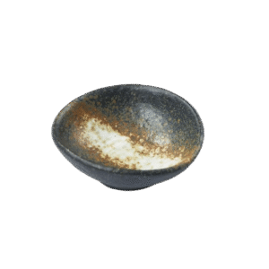 Coupelle ochoko à sauce soja design black bizen