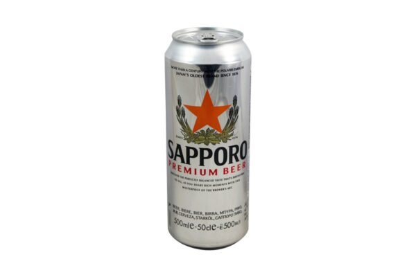 Sapporo bière canette 4.7% 500ml