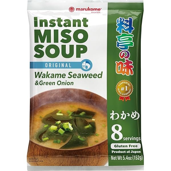 Soupe instantanée de miso Wakame Hikari JP 156g 8 portions