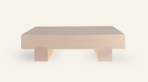 Plateau à sushi et sashimi en cyprès Hinoki 21x14x5.5cm jp