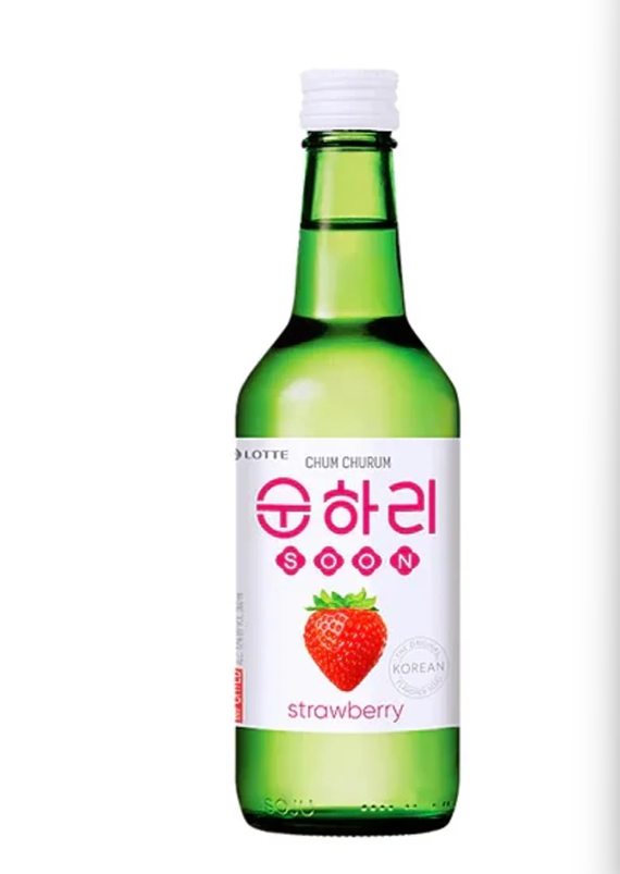 Soju Chum-churum Fraise 12% Kr 360ml