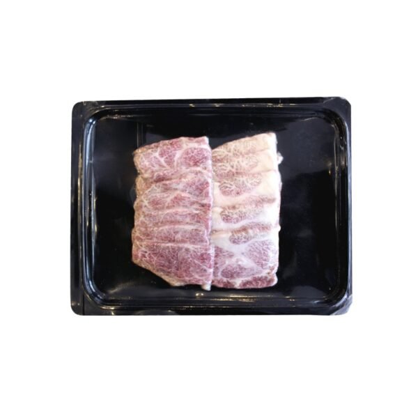 *Wagyu bœuf japonais Kagoshima chuck rib A5 Yakiniku tranché 200g- SURGELE