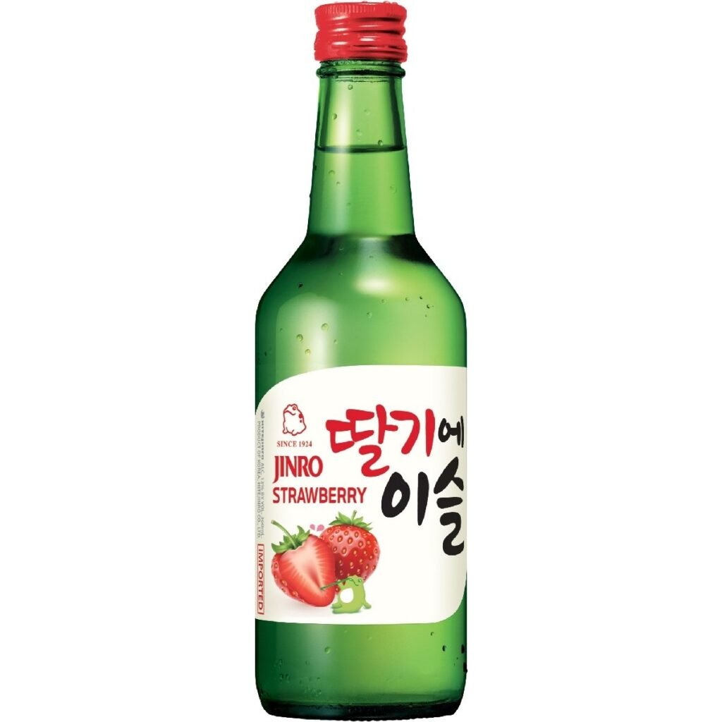 Soju Spiritueux de Fraise Corée du Sud 350ML 13% jinro