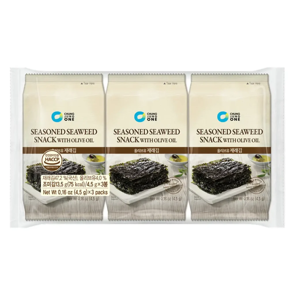 Chung-Jung-One-CJW-Algues-Grillees-a-lHuile-dOlive-45-g-x3