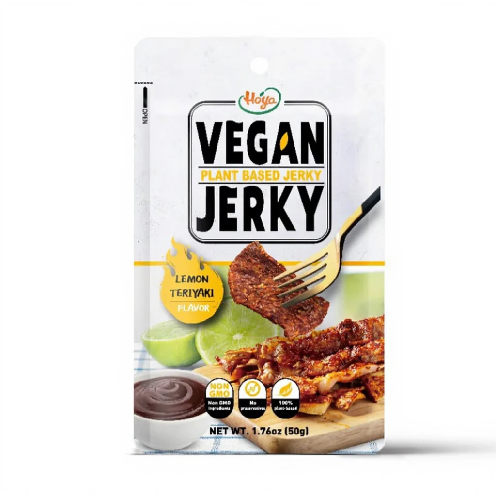 HOYA Vegan Jerky Viandes végétales séchées teriyaki citron - 50 g