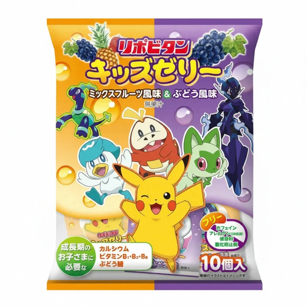 Taisho-Jelly-pour-enfants-Pokemon-saveur-fruits-assortis-et-saveur-raisin-160-g